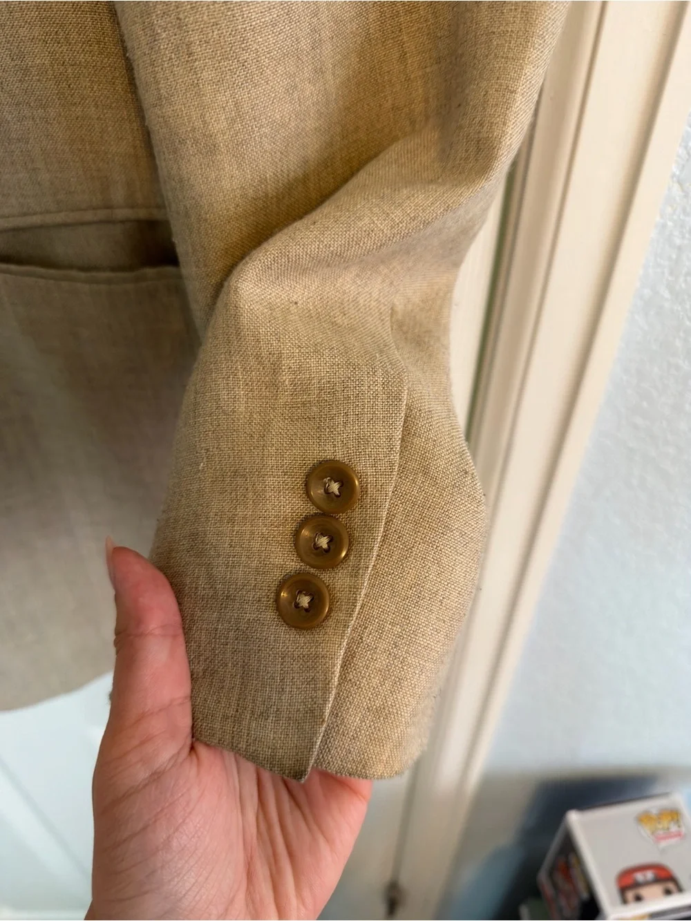 Men's Classic Tan Blazer - Lightweight Tailored Jacket